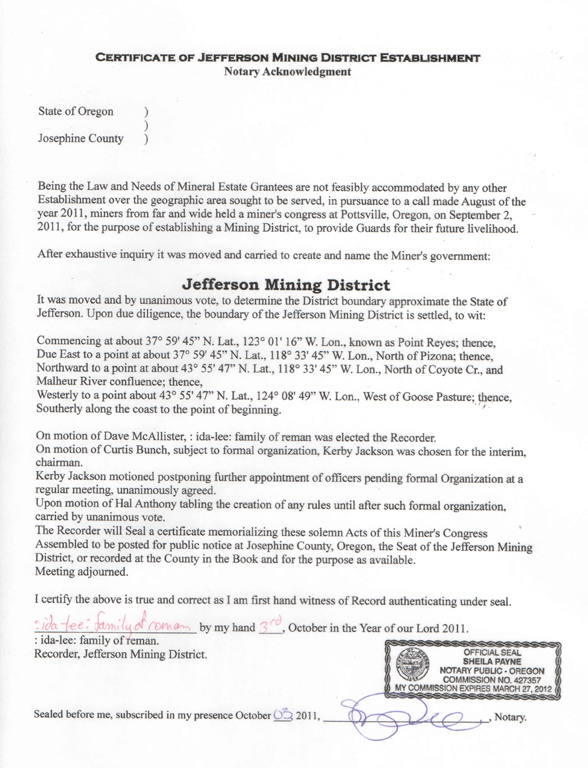 Notice of Formation
